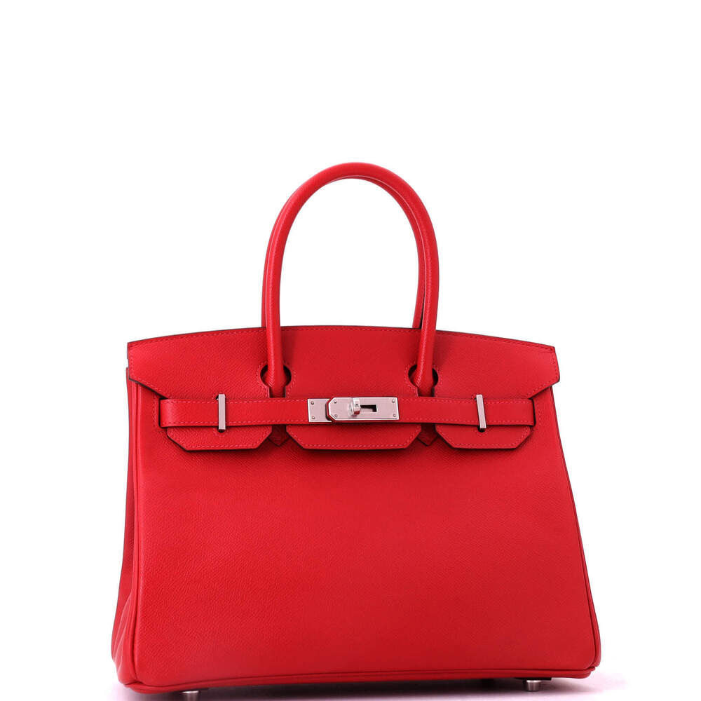 Hermes Birkin 30 Red Epsom with Palladium Hardware - Picture 2 of 8